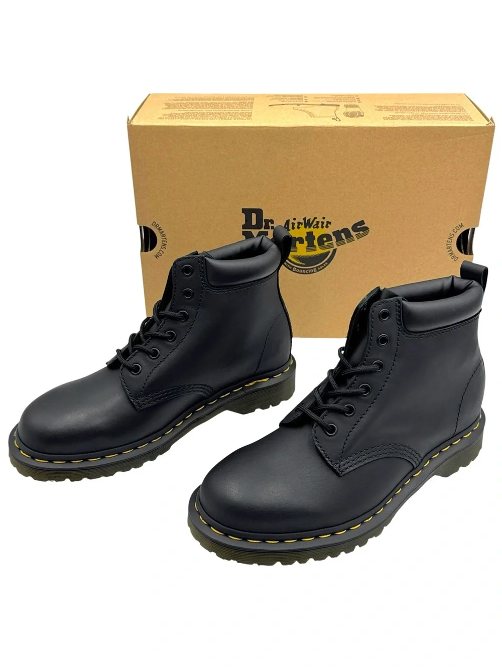 Dr. Martens 939 Ben Boot Black Leather Combat Hiker Boot Unisex US M7 / W8